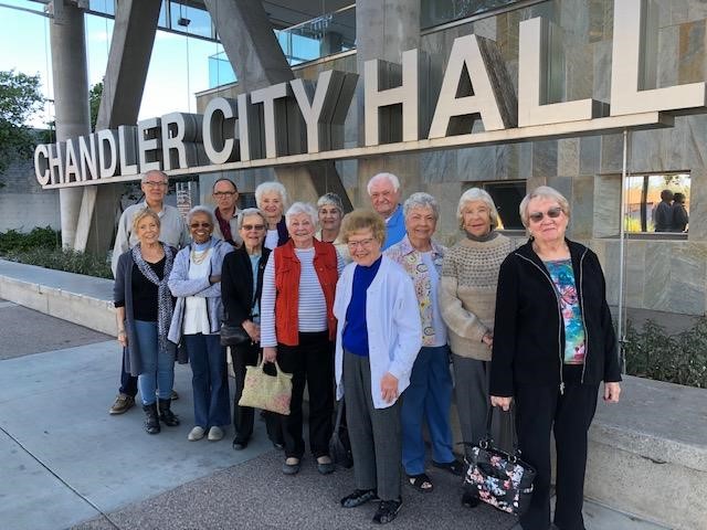Singles Group at City Hall
