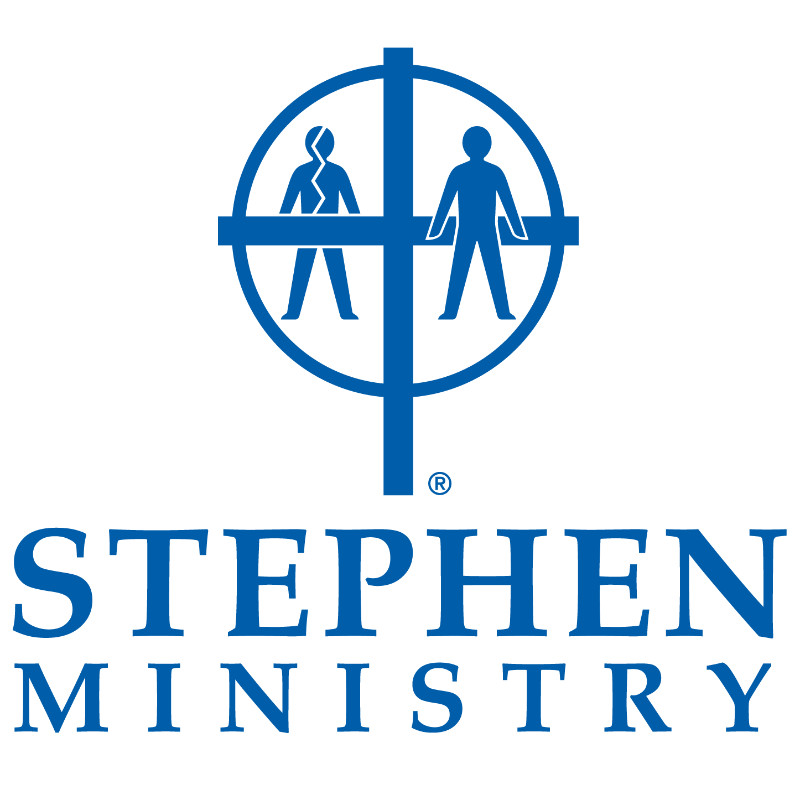 Stephen Ministry logo blue on white background